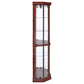 Appledale 6-shelf Corner Curio Display Cabinet Medium Brown