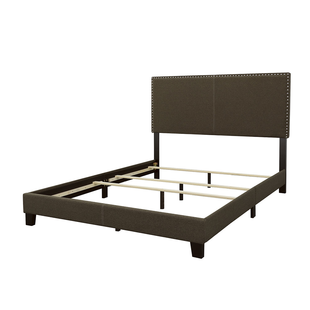 Boyd Upholstered Queen Panel Bed Charcoal