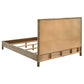 Zyla Wood California King Panel Bed Kubu Grey