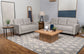 Bowen 2-piece Upholstered Track Arm Tufted Sofa Set Beige