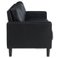 Ruth Upholstered Track Arm Sofa Black