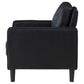 Ruth Upholstered Track Arm Accent Chair Black