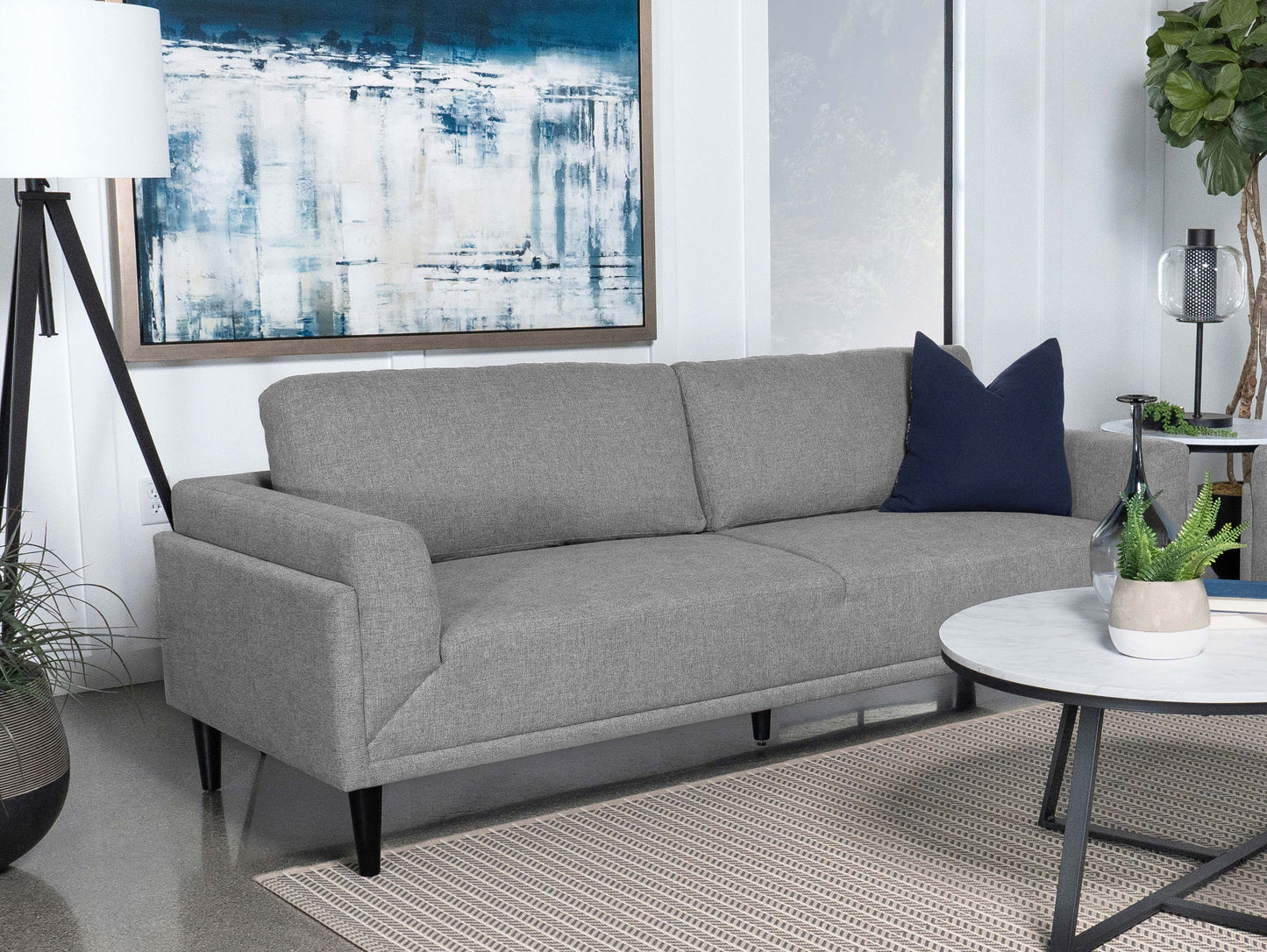 Rilynn Upholstered Track Arm Sofa Grey