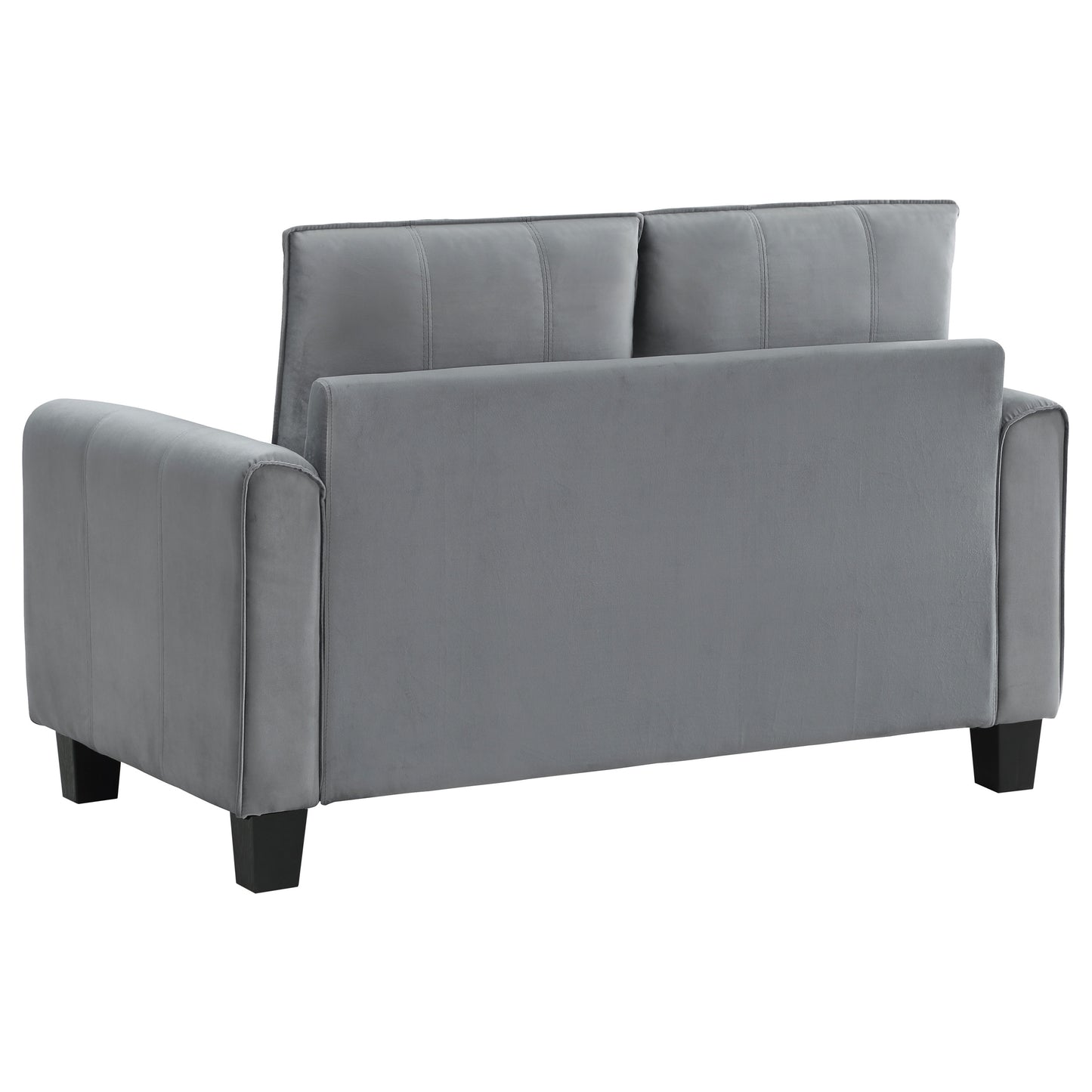 Davis 2-piece Upholstered Rolled Arm Sofa Grey