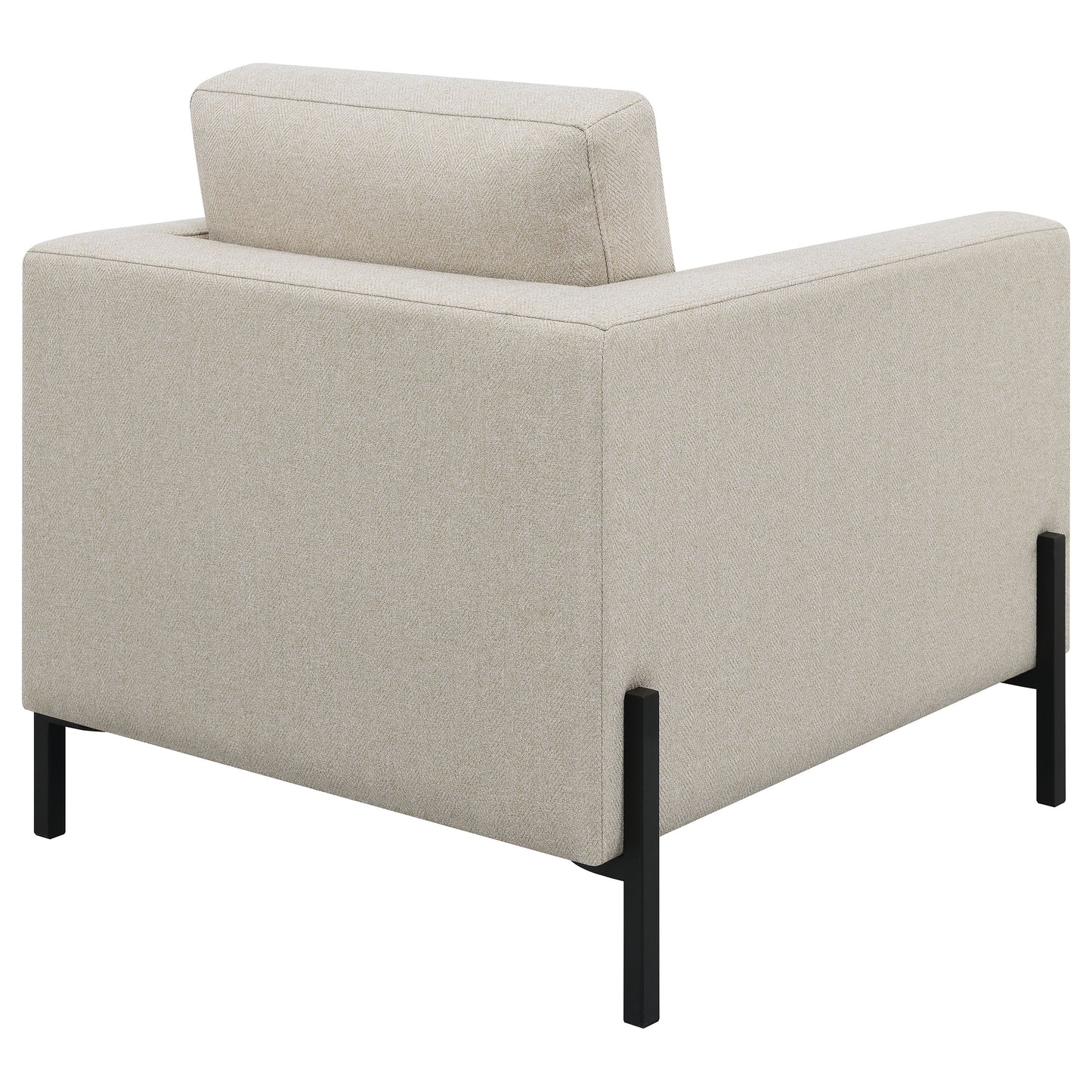 Tilly Upholstered Track Arm Accent Chair Oatmeal