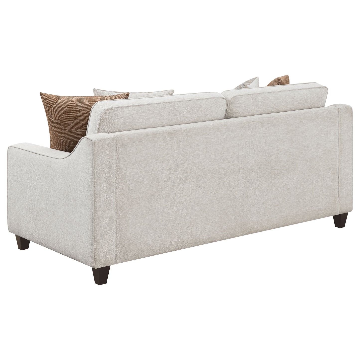 Christine Upholstered Sloped Arm Sofa Beige