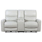 Greenfield Upholstered Power Reclining Loveseat Dove Grey