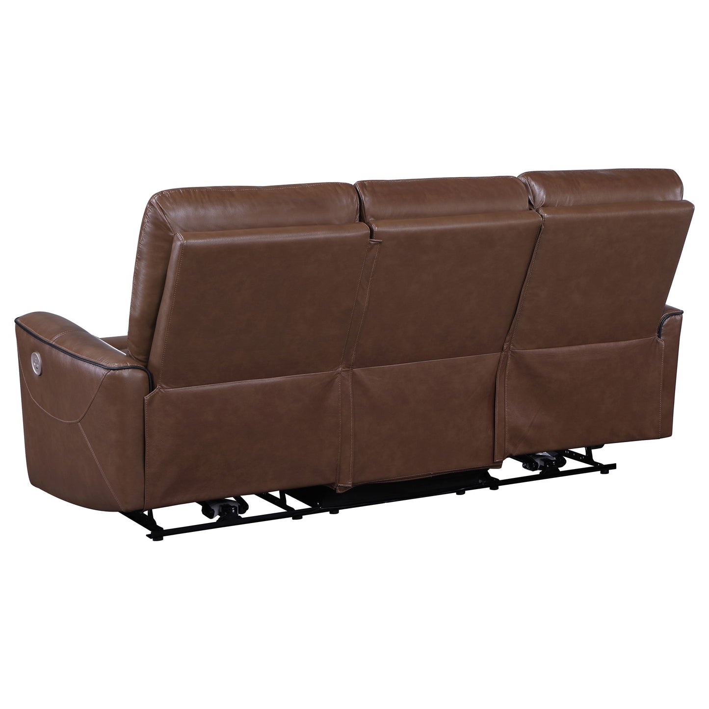 Greenfield 3-piece Power Reclining Sofa Set Saddle Brown