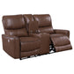 Greenfield 3-piece Power Reclining Sofa Set Saddle Brown