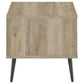 Welsh Square Engineered Wood Side End Table Distressed Pine