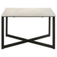 Tobin Square Marble Top Coffee Table White and Black