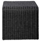 Cahya Woven Rattan Square End Table Black