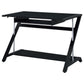 Mallet 42-inch Office Computer Desk with Keyboard Tray Black