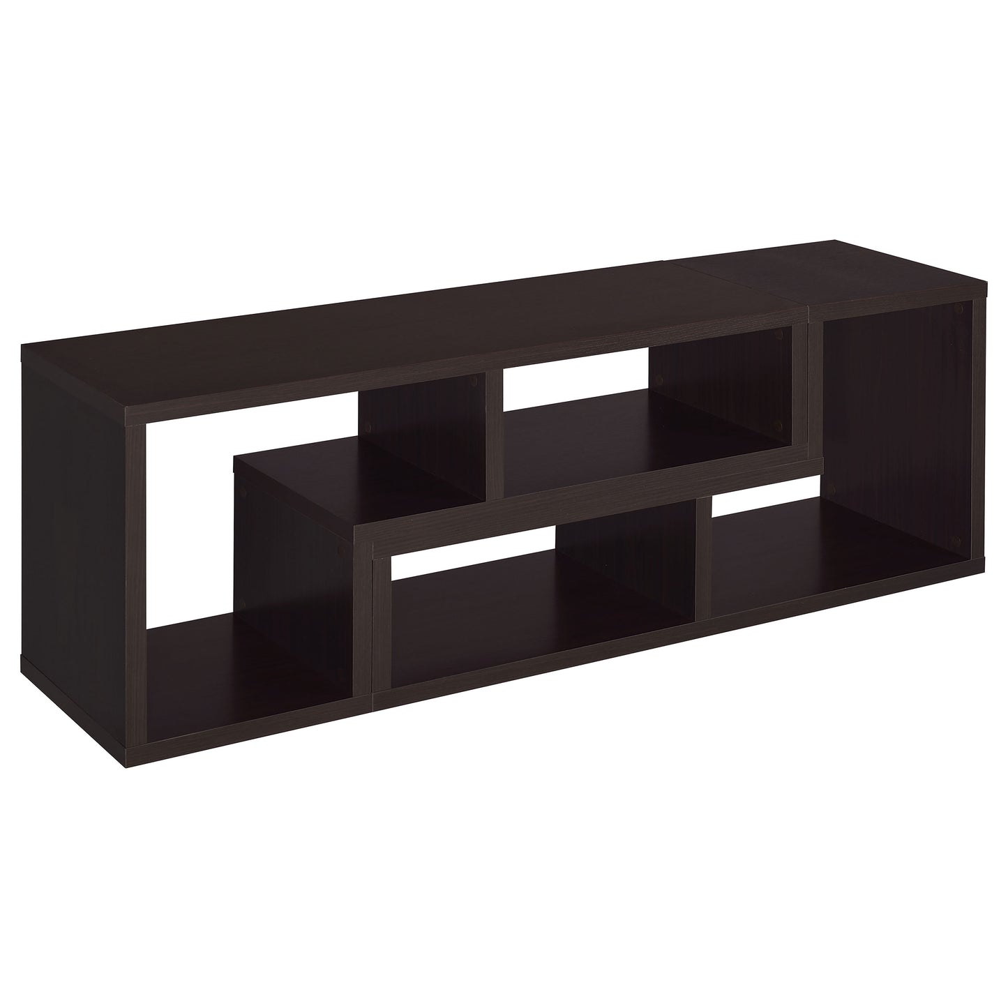 Velma Multipurpose TV Stand and Bookshelf Cappuccino