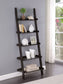 Colella 72-inch 5-shelf Ladder Bookshelf Cappuccino