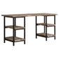 Kemper 59-inch 4-shelf Writing Desk Weathered Brown