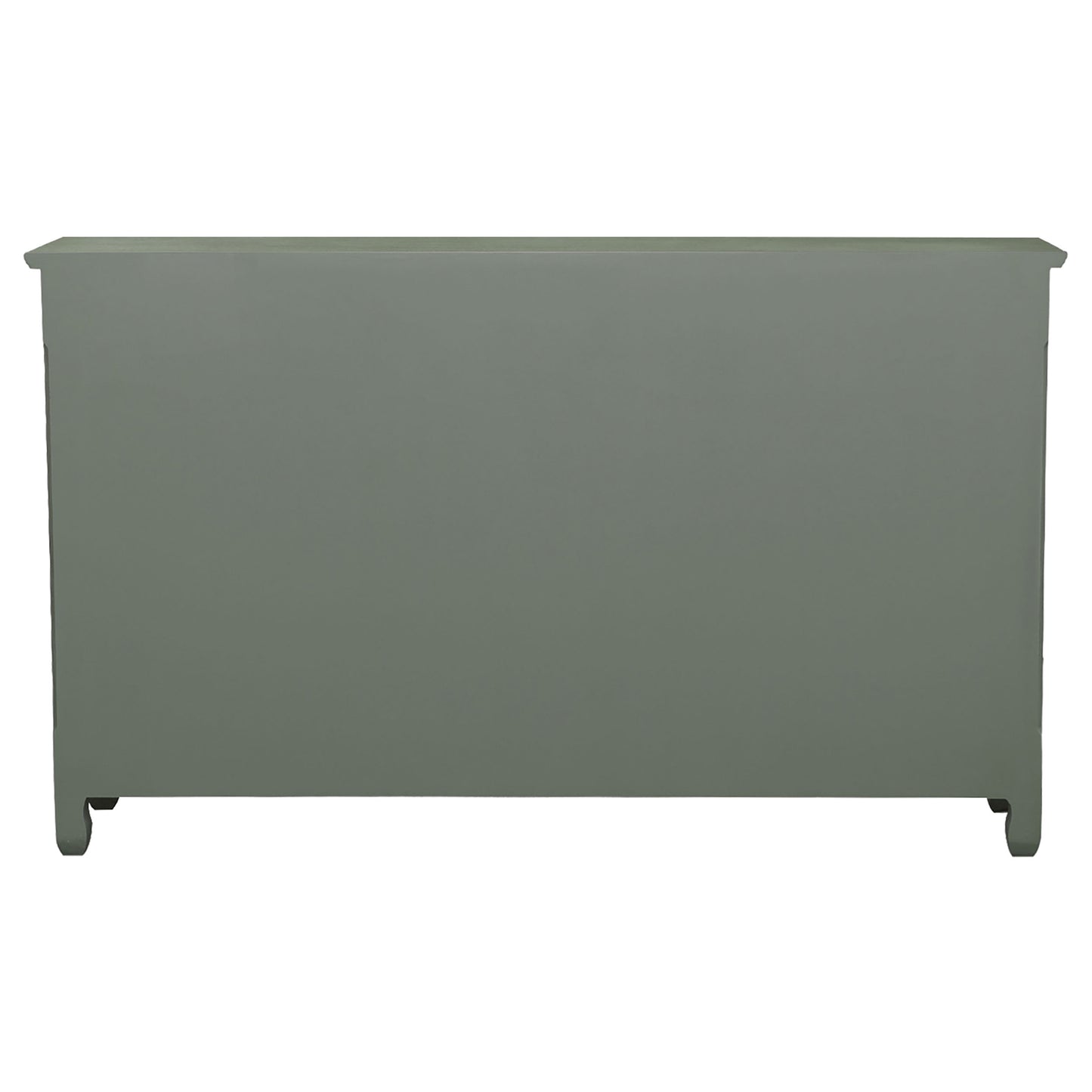 Madeline 3-drawer Scrollwork Accent Cabinet Antique Green