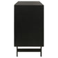 Aminah 3-door Wood Accent Cabinet Natural and Black