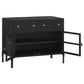 Sadler 2-drawer Metal Accent Storage Cabinet Matte Black