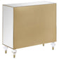 Lupin 2-door Mirrored Storage Accent Cabinet Champagne