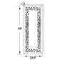 Valerie 24 x 63 Inch Acrylic Crystal Floor Mirror Silver