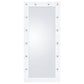 Zayan 32 x 71 Inch Floor Mirror LED Lighting White Gloss